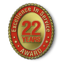 Excellence in Service - 22 Year Award